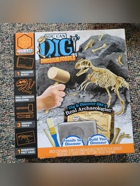 Epic Lab "You Can Dig!" Dinosaur Fossils Kit - Gray & Yellow